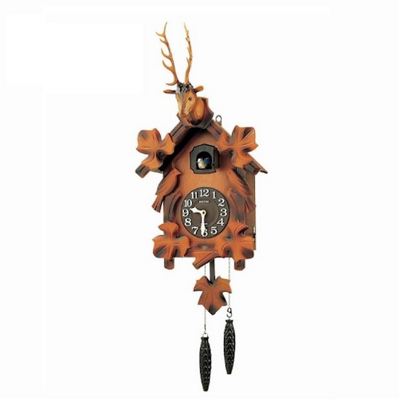 Đồng hồ cuckoo treo tường nhà Rhythm được lắp ráp tỉ mỉ, giá thành khá mềm mại